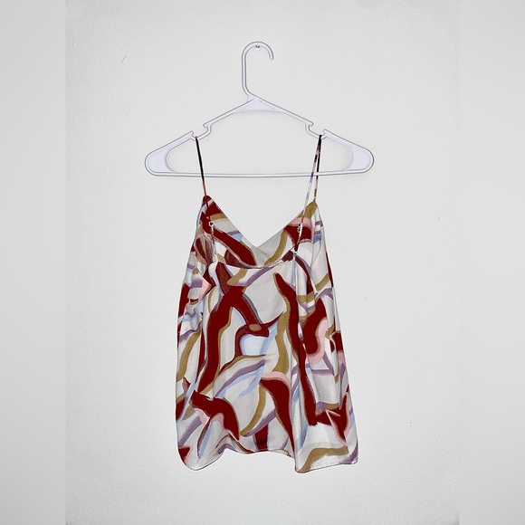 Nine West v neck patterned cami size XS - Picture 2 of 3